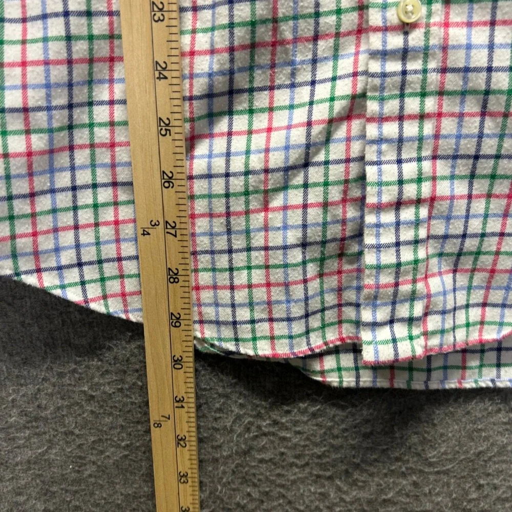 Polo Ralph Lauren Mens Slim‎ Fit Performance Flannel Tattersall Check Shirt M